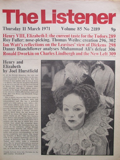 THE LISTENER magazine, 11 March 1971 issue for sale. THOMAS WEIHS, GLENDA JACKSON, DANNY BLANCHFLOWE