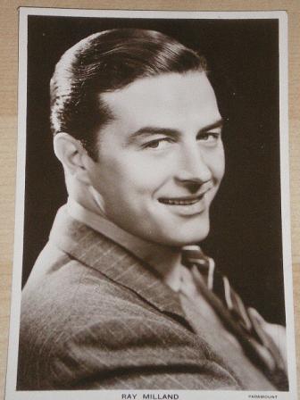 Tilleys Vintage Magazines : Original PICTURE postcard RAY MILLAND ...