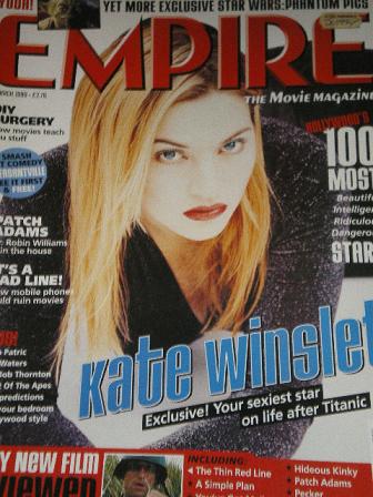 EMPIRE magazine, March 1999 issue for sale. KATE WINSLET. Original British MOVIE publication from Ti