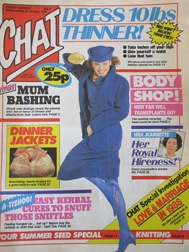 CHAT magazine, 23 January 1988 issue for sale. JEANNETTE CHARLES. Original British publication from 