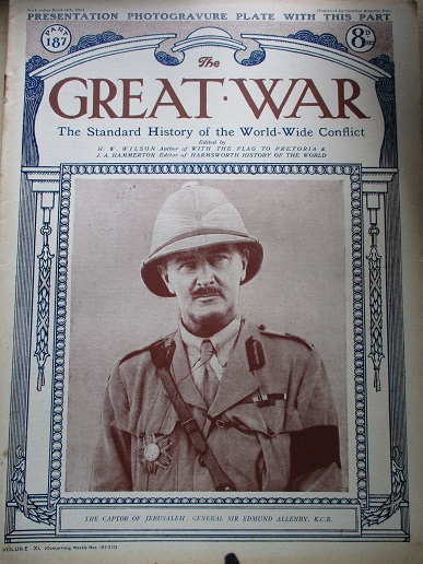 THE GREAT WAR, March 16 1918 issue for sale. GENERAL SIR EDMUND ALLENBY. Original WWI publication fr