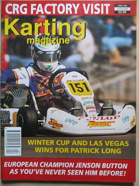 KARTING magazine, April 1998 issue for sale. PATRICK LONG. Original British publication from Tilley,