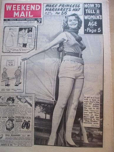 WEEKEND MAIL, May 20 - 24 1954 issue for sale. MARION COLLINS. Original British NEWSPAPER from Tille