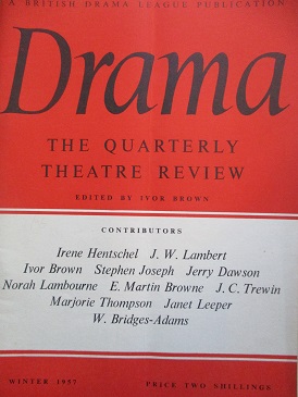 Tilleys Vintage Magazines : DRAMA magazine, Winter 1957 issue for sale ...