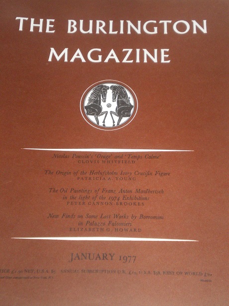 Tilleys Vintage Magazines The Burlington Magazine January 1977 Issue