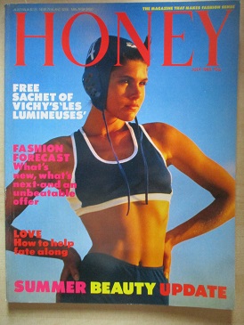 HONEY magazine, July 1985 issue for sale. Original British WOMEN’S publication from Tilley, Chesterf