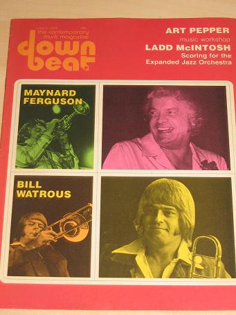 DOWNBEAT magazine June 5 1975. FERGUSON, WATROUS. Vintage JAZZ, BLUES, ROCK MUSIC publication for sa