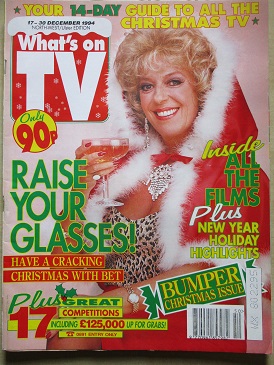 WHAT’S ON TV magazine, 17 - 30 December 1994 issue for sale. CHRISTMAS TV. Original British ENTERTAI