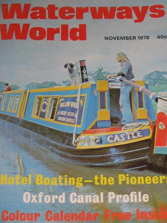 WATERWAYS WORLD magazine, November 1978 issue for sale. CANALS, BOATS. Classic images of the twentie