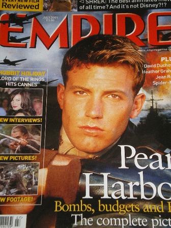 EMPIRE magazine, July 2001 issue for sale. PEARL HARBOUR. Original British MOVIE publication from Ti