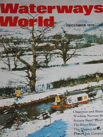 WATERWAYS WORLD magazine, December 1976 issue for sale. CANALS, BOATS. Classic images of the twentie