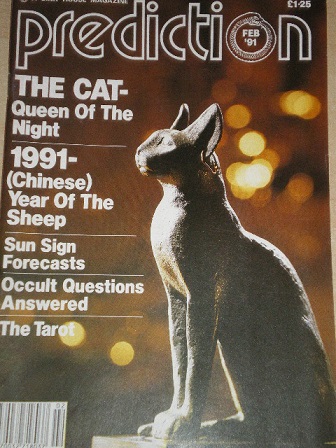 PREDICTION magazine, February 1991 issue for sale. OCCULT. Original British publication from Tilley,