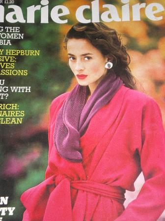 MARIE CLAIRE magazine, September 1988 issue for sale. AUDREY HEPBURN. Original UK FASHION publicatio