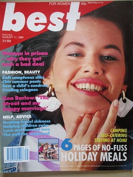 BEST magazine, August 11 1989 issue for sale. KEN BARLOW. Original British WOMEN’S publication from 
