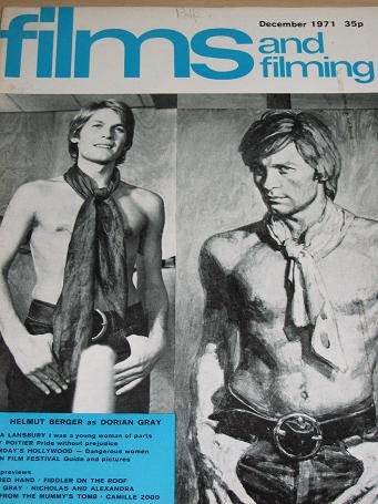 FILMS AND FILMING magazine, December 1971 issue for sale. HELMUT BERGER. Original British MOVIE publ