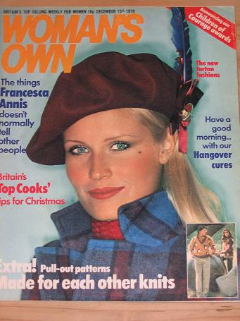 WOMANS OWN MAGAZINE DECEMBER 15 1979 ANNIS BACK ISSUE FOR SALE VINTAGE PUBLICATION PURE NOSTALGIA AR