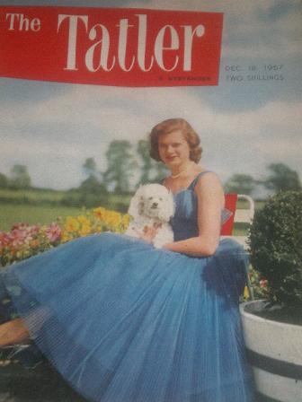 The TATLER magazine, December 18 1957 issue for sale. Original British SOCIETY publication from Till