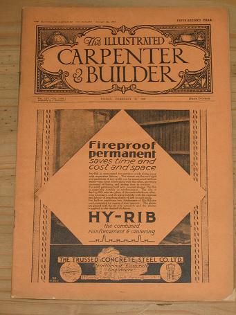 Tilleys Vintage Magazines : ILLUSTRATED CARPENTER AND BUILDER 1929 ...