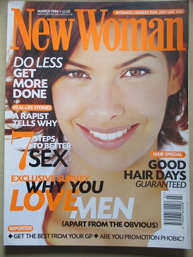 NEW WOMAN magazine, March 1996 issue for sale. FERNANDA, JOHN WAYNE BOBBITT. Original British WOMEN’