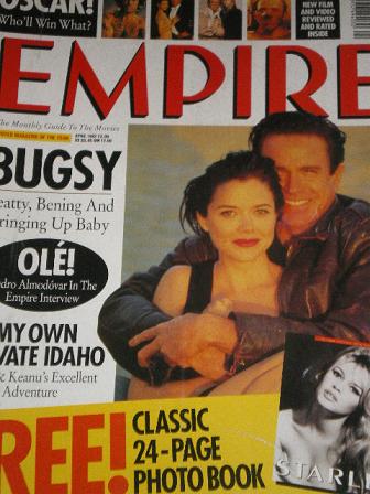 EMPIRE magazine, April 1992 issue for sale. BUGSY. Original British MOVIE publication from Tilley, C