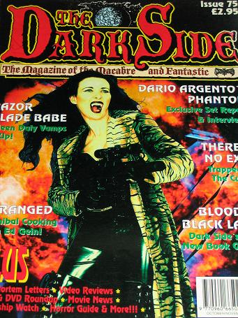 The DARK SIDE magazine, Number 75 issue for sale. HORROR. Original gifts from Tilleys, Chesterfield,