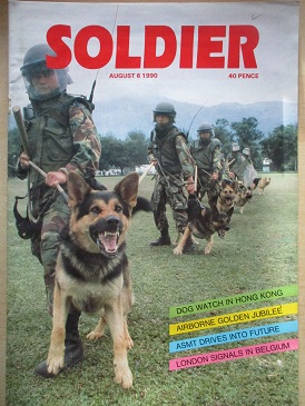 SOLDIER magazine, August 6 1990 issue for sale. Original British Army publication from Tilley, Chest