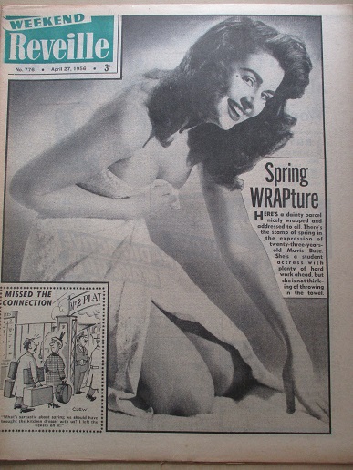 REVEILLE newspaper, April 27 1956 issue for sale. MAVIS BUTE. Original British publication from Till