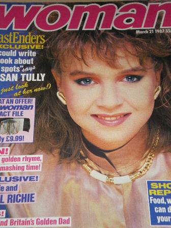 WOMAN magazine, March 21 1987 issue for sale. SUSAN TULLY, LIONEL RICHIE. Original British publicati