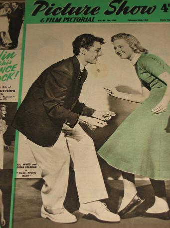 PICTURE SHOW magazine, February 23 1957 issue for sale. SAL MINEO, SUSAN VOLKMAN. Vintage MOVIE, FIL