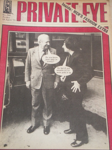 PRIVATE EYE magazine, 18 April 1975 issue for sale. EDWARD HEATH. Original British SATIRICAL publica