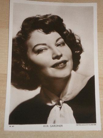 Tilleys Vintage Magazines : Original PICTURE postcard AVA GARDNER ...