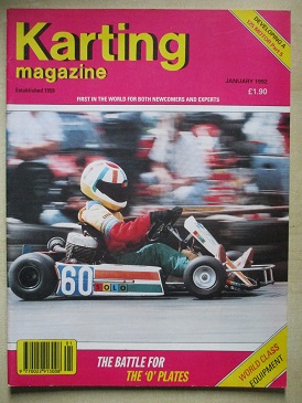 KARTING magazine, January 1992 issue for sale. DEAN PANRUCKER. Original British publication from Til