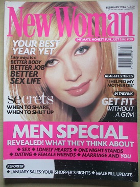 NEW WOMAN magazine, February 1996 issue for sale. NIINA, SPIKE LEE. Original British WOMEN’S publica