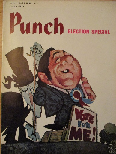 PUNCH magazine, 17 - 23 June 1970 issue for sale. ELECTION SPECIAL. Original BRITISH publication fro
