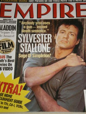 EMPIRE magazine, December 1993 issue for sale. SYLVESTER STALLONE. Original British MOVIE publicatio