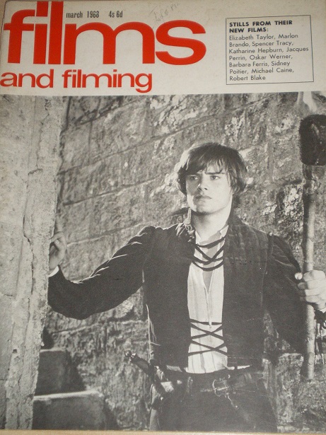 FILMS AND FILMING magazine, March 1968 issue for sale. LEONARD WHITING. Original British publication