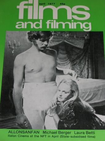 FILMS AND FILMING magazine, April 1977 issue for sale. MICHAEL BERGER, LAURA BETTI. Original British