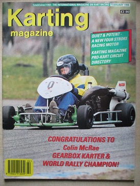 KARTING magazine, February 1996 issue for sale. Original British publication from Tilley, Chesterfie