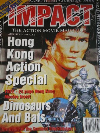 IMPACT magazine, August 1997 issue for sale. HONG KONG. Original British ACTION MOVIE publication fr