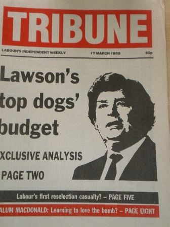 TRIBUNE newspaper, 17 March 1989 issue for sale. LABOURS INDEPENDENT WEEKLY. Original British politi