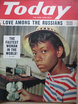 TODAY magazine, October 22 1960 issue for sale. ALAN MUNRO, STANLEY BAKER, WILMA RUDOLPH, HAMMOND IN