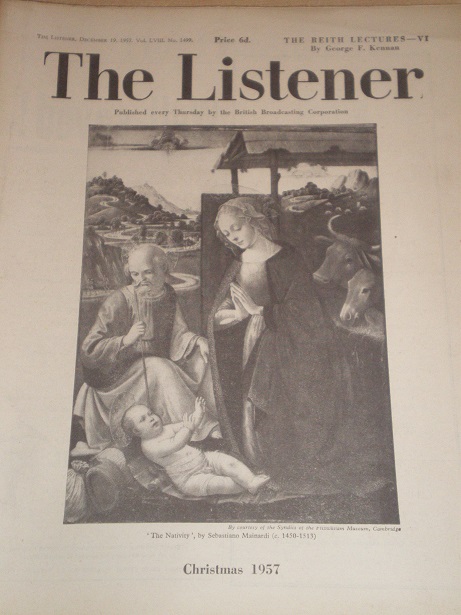 Tilleys Vintage Magazines : THE LISTENER Magazine, December 19 1957 ...