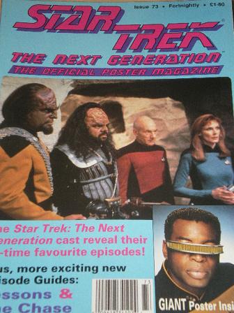 STAR TREK POSTER magazine, 1994 issue for sale. Original gifts from Tilleys, Chesterfield, Derbyshir