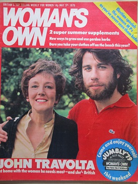 WOMAN’S OWN magazine, May 5 1979 issue for sale. JOHN TRAVOLTA, MARGARET WILKINSON, ROSE CARTER, DAO