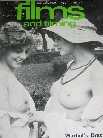 FILMS AND FILMING magazine, February 1974 issue for sale. DRACULA, WARHOL. Original British MOVIE pu