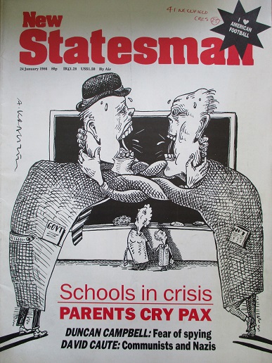 NEW STATESMAN magazine, 24 January 1986 issue for sale. RUPERT MURDOCH‘S WAPPING GREED. Original Bri