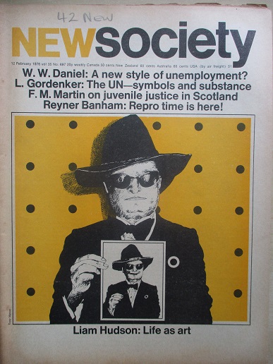 NEW SOCIETY magazine, 12 February 1976 issue for sale. LIAM HUDSON, TONY MOORE. Original British pub