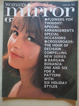 WOMAN’S MIRROR magazine, June 20 1964 issue for sale. MAYNAH LEWIS, PAULA ALLARDYCE. Original Britis