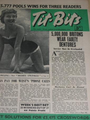 TITBITS magazine, 22 December 1951 issue for sale. JOAN DOWLING, PETT, GRAHAM, JOHNNY BLAZES. Birthd