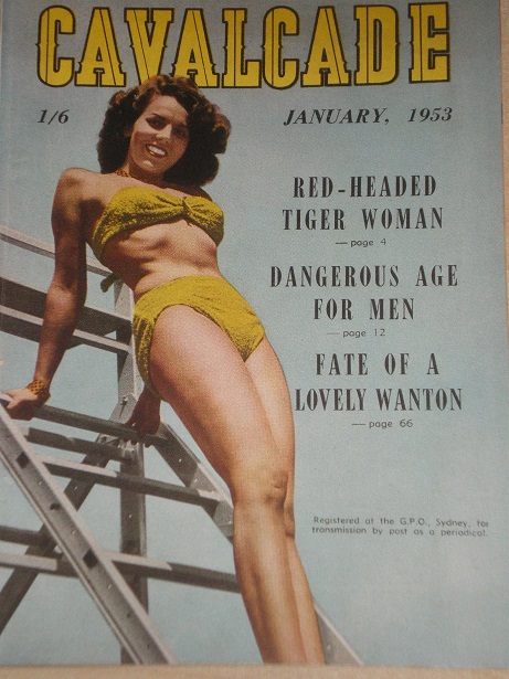 CAVALCADE magazine, January 1953 issue for sale. Original AUSTRALIAN publication from Tilley, Cheste